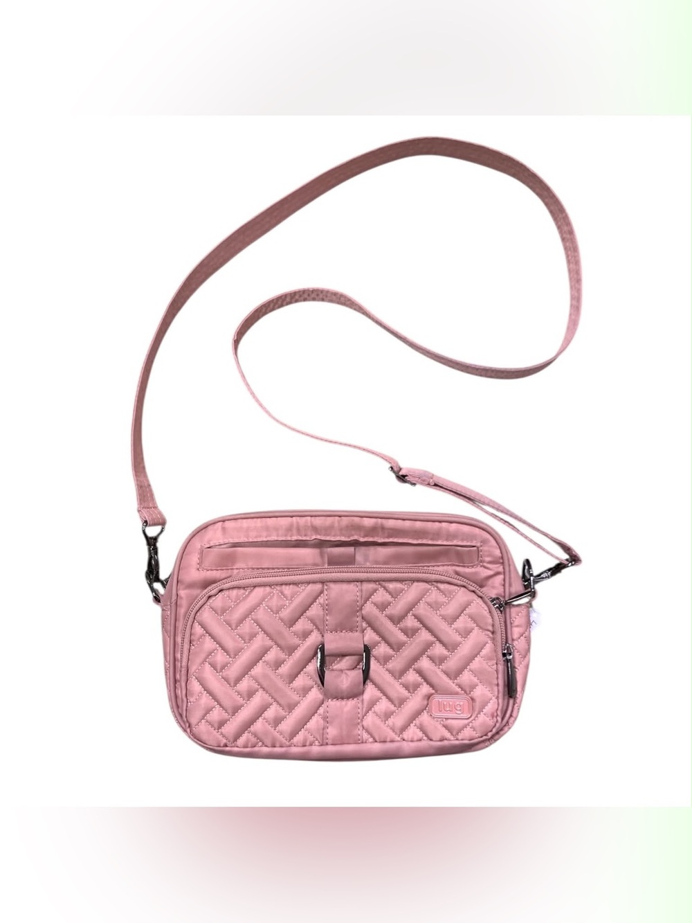 lug Quilted Pink Crossbody Bag